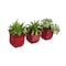 Mayne Valencia 8in Wall Mount Planter - Red 3-Pack 3871-R - alternate 1